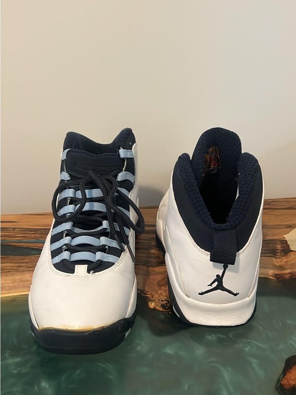 Jordan Air Jordan 10 Retro 2005 Ice Blue White/Black/Blue 310805-141 - Picture 3 of 9